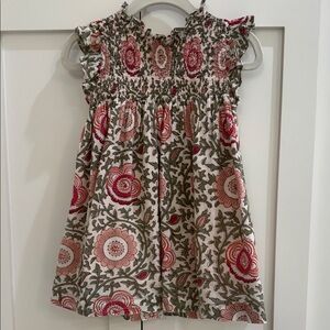 Pink Chicken Floral Dress & Bloomer Set 12-18M